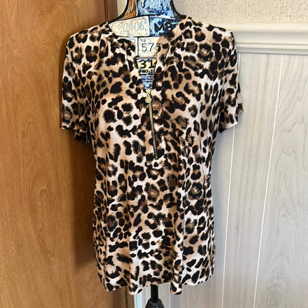 Anne Klein Leopard Print Women's Top